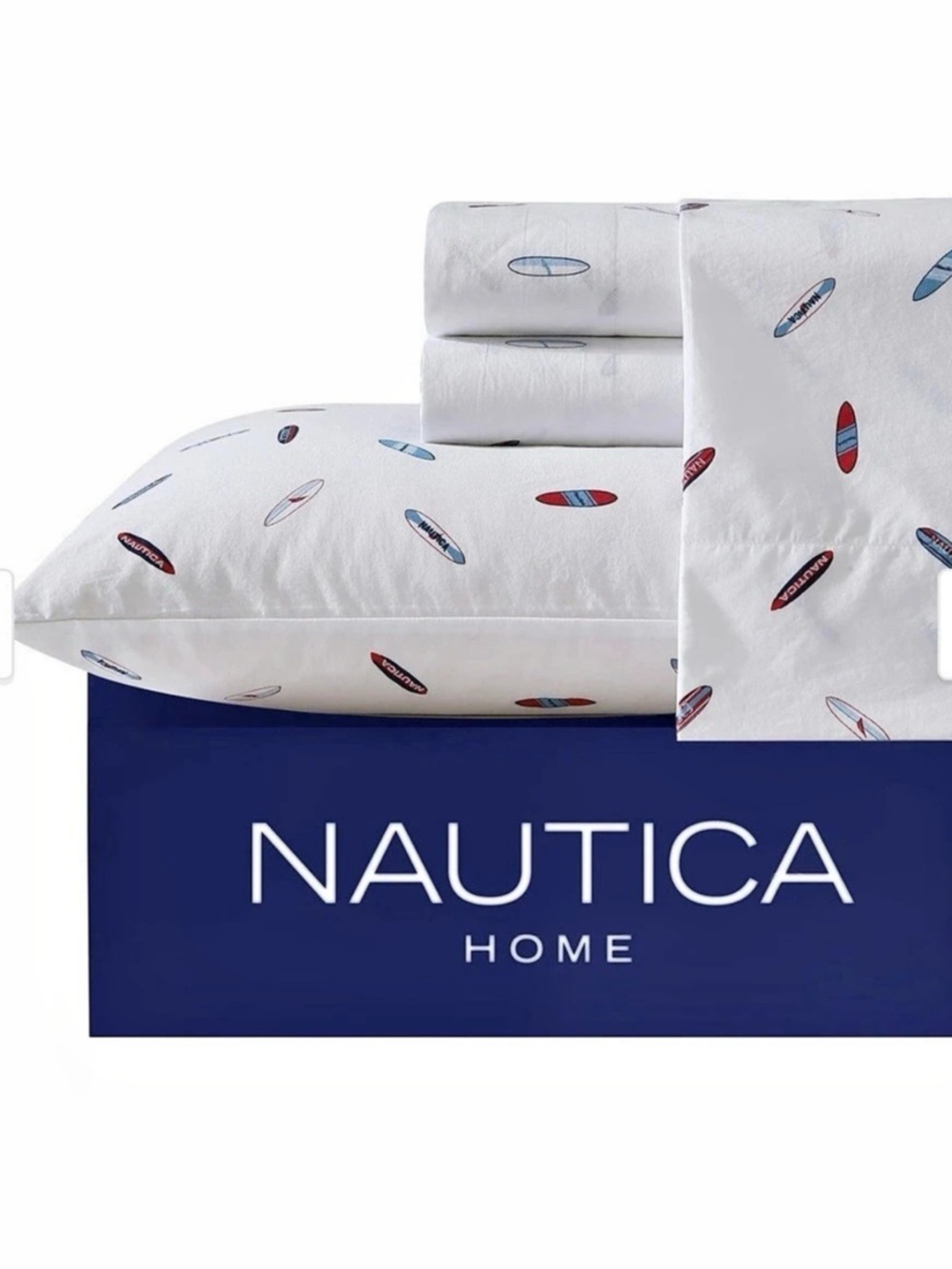 Nautica High Surf Queen Sheet Set NEW